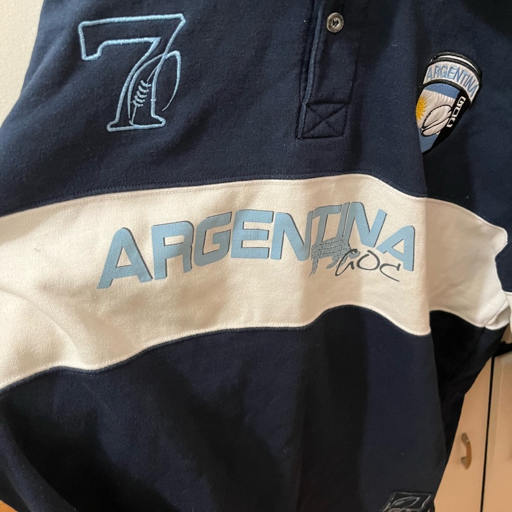 XL Argentina Rugby Collared Fleece - Picture 4 of 4